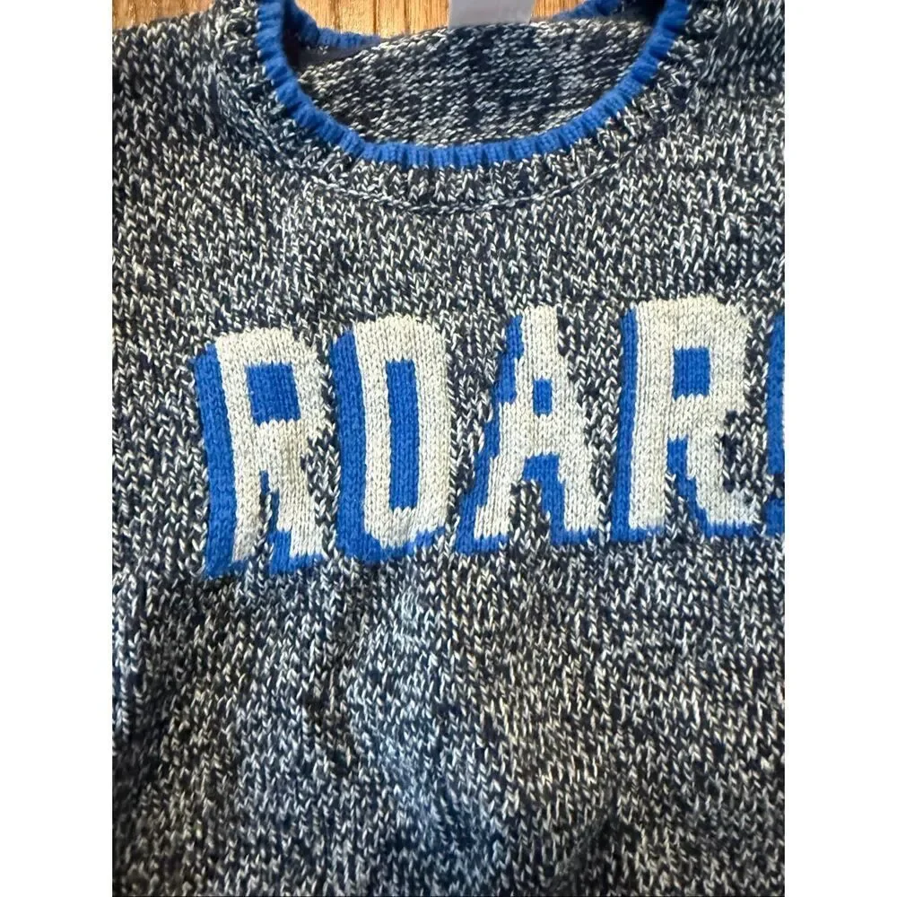 Gymboree ROAR knit graphic crewneck sweater 5t